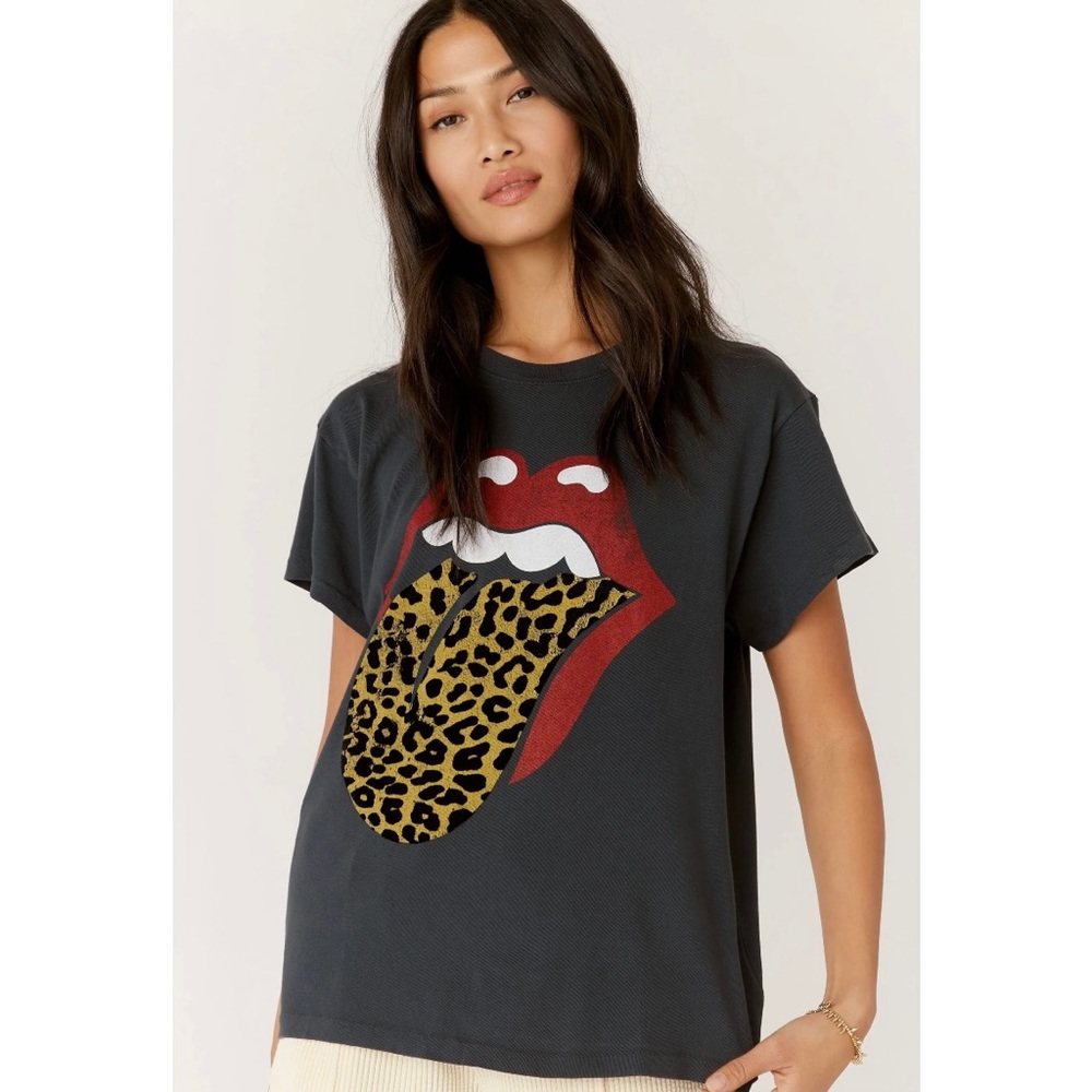 Rolling Stones Leopard Tongue Tour Tee | DAYDREAMER